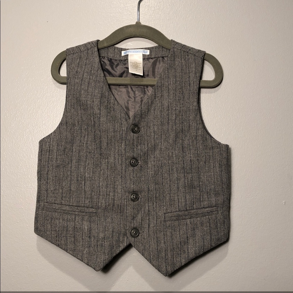 Janie and Jack Grey Vest Toddler size 4